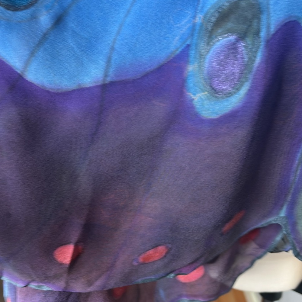 Multicolored Layered Butterfly Cape - Picture 7 of 12